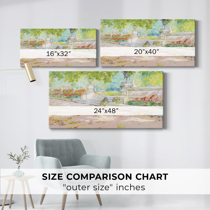 Série paysage - DCCLX - Toile tendue avec châssis - Prêt à accrocher, H 16 po x l 32 po