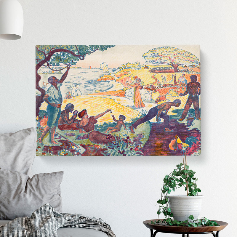 Harmonious Times by Paul Signac - Wrapped Canvas Painting, 40cm H x 60cm W x 3cm D