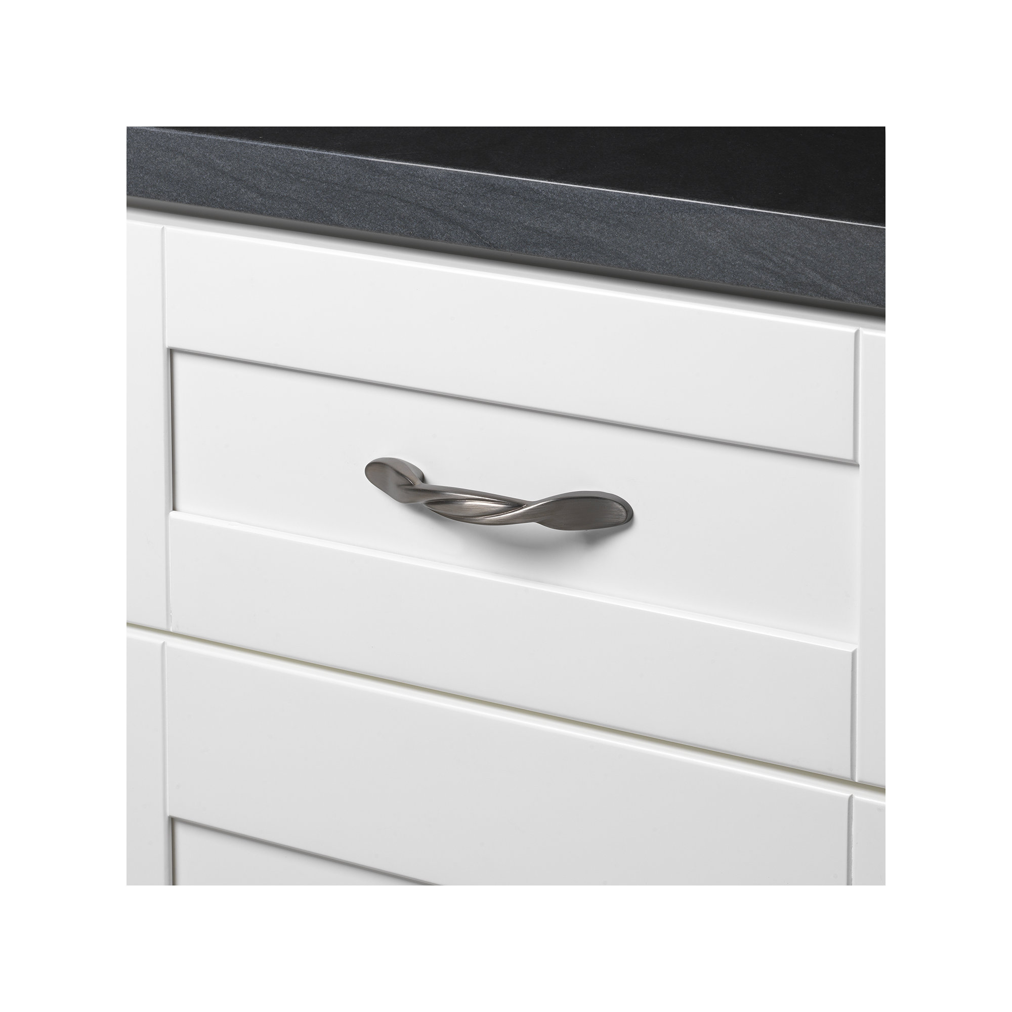GlideRite Hardware Classic Twisted Pull, Satin Pewter