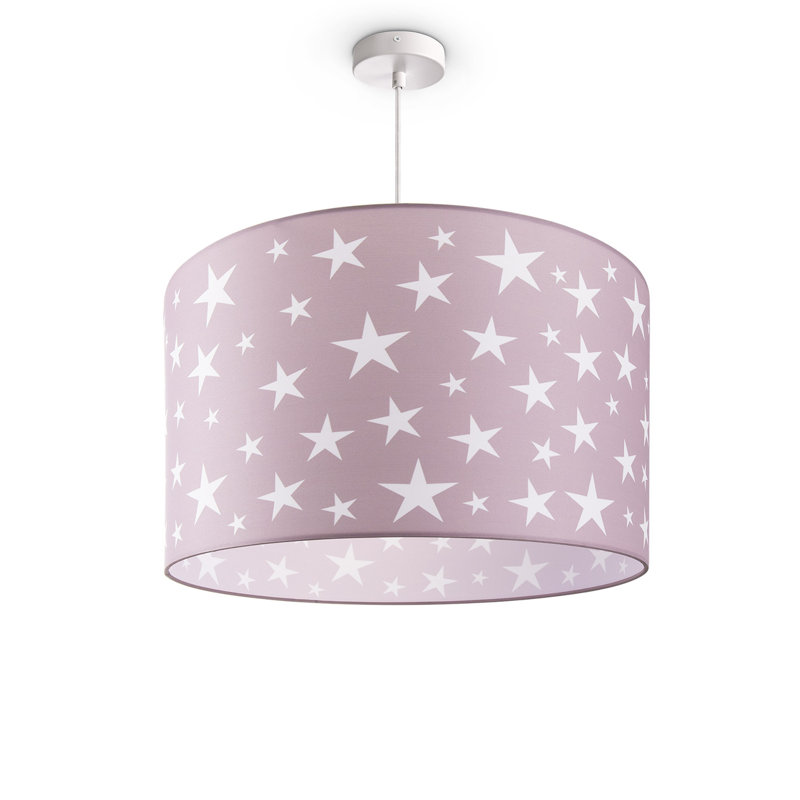 Drum pendant lamp 1-light Cato, Pink