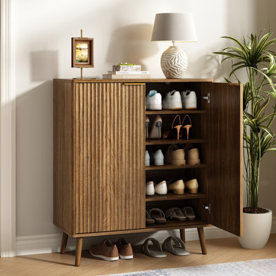 Camilo 24 Pair Shoe Storage Cabinet for Entryway with Adjustable Shelves,Shoe Organizer
