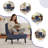 25.98'' Wide Modern Soft Upholstered Accent Chair With Adjustable Backrest And Ottoman-1566653445