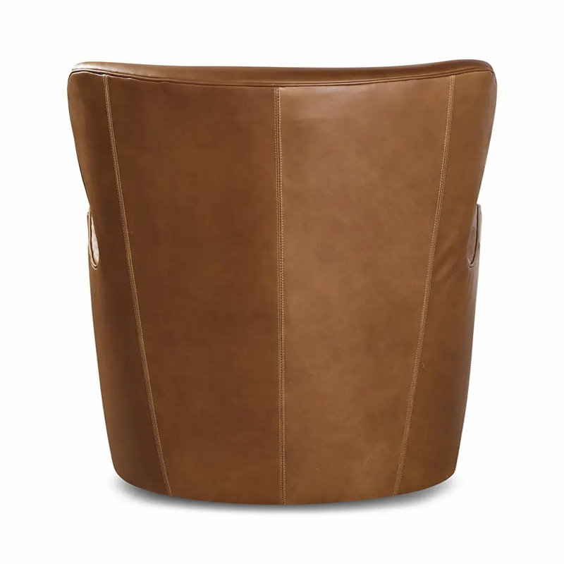 Zeus Leather Wingback Chair, Bliss