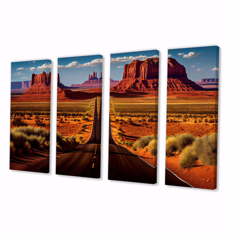 Marshalene - impression d'art mural paysages - 4 panneaux
