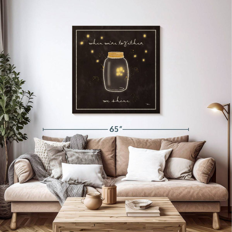 Plaque murale Khylige Firefly Glow I, H 39 po x l 39 po