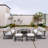 Dejuante 10 - Person Patio Conversation Set with Cushions-667547661