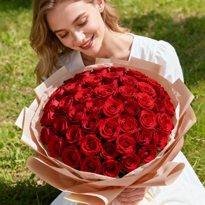 100 Pcs Red Artificial Roses Flowers In Bulk, Fake Long Stem Silk Roses For Diy Wedding Bouquets, Centerpieces Arrangements, Valentine Decorations