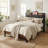 Alisyn Vegan Leather  Twin XL Bed Frame with Storage and Charging Station