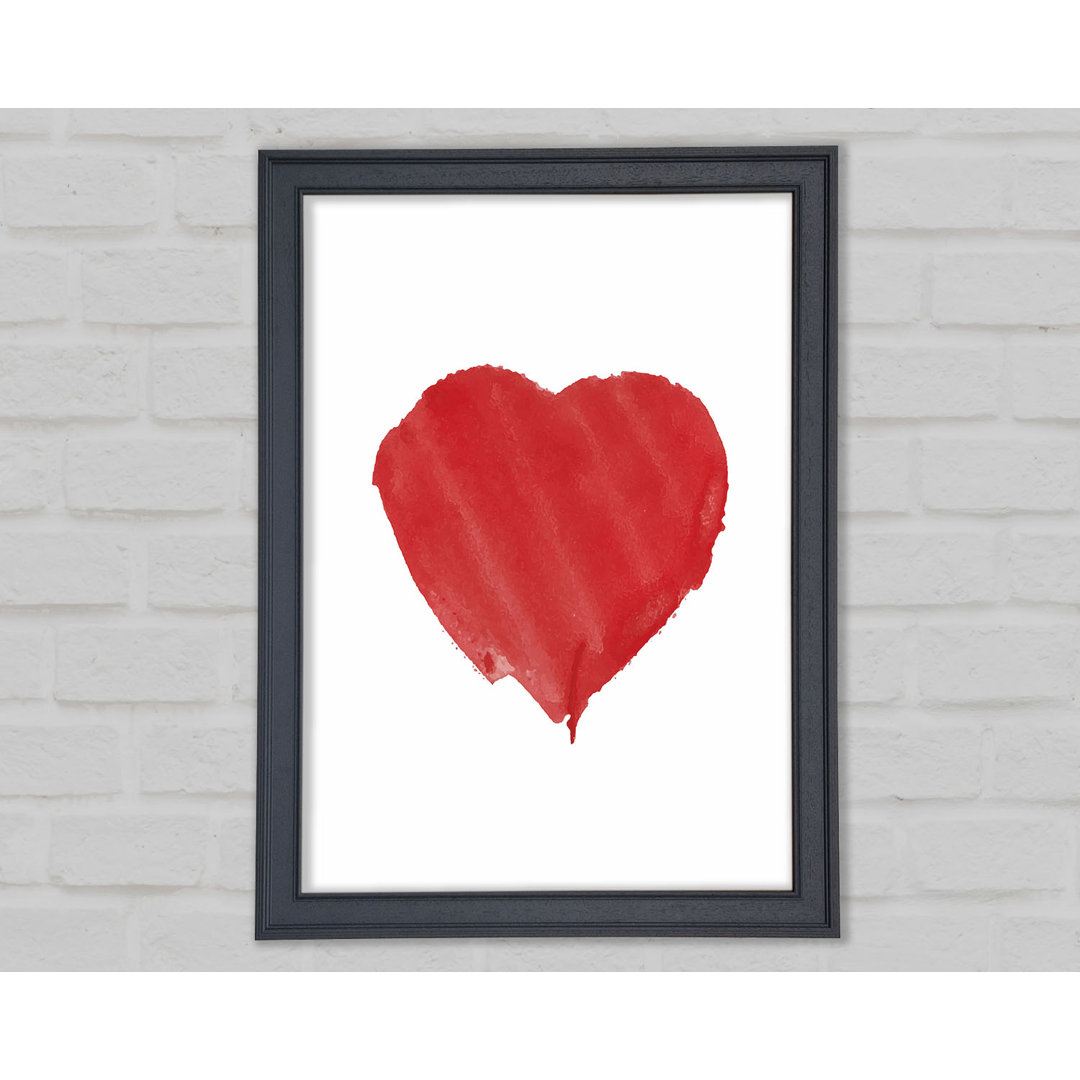 Gerahmtes Leinwandbild Heart Framed