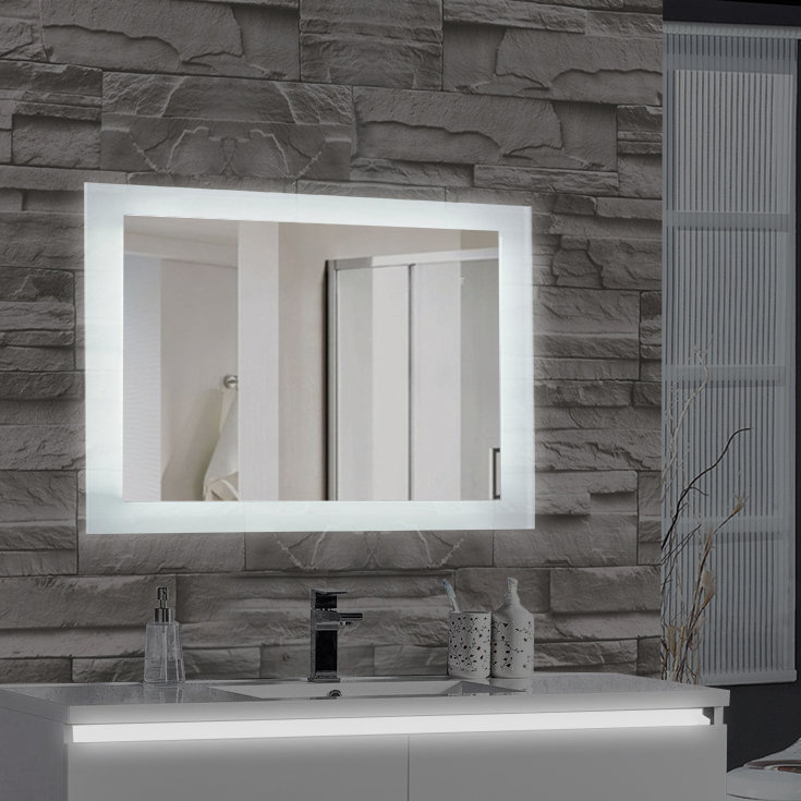 Burrard Glass Wall Mirror, 27" H x 48" W