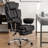 Adjustable Ergonomic Faux Leather Office Chair Gaming Chair Swiveling PC & Racing Game Chair-640229863