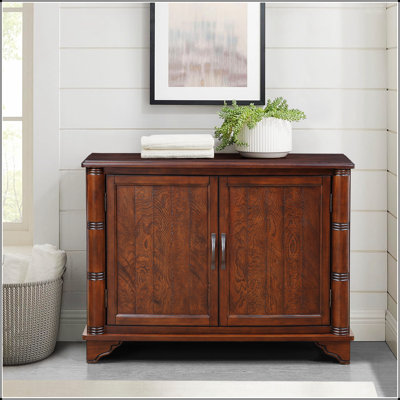 40"  Console Table with Storage Shelf, Retro Entryway Table with Adjustable Storage Shelf