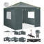 10x30 Pop Up Canopy Tent, 10x30 Outdoor Party Tent with 8 Removable Sidewalls-112234968