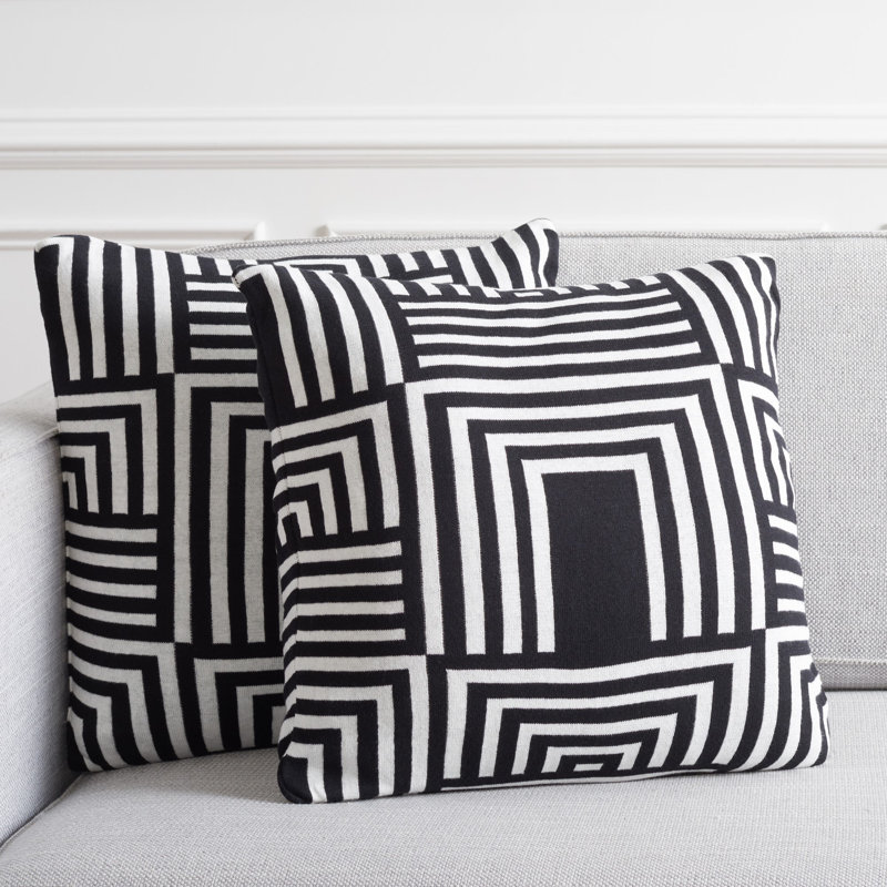 Geometric Reversible Throw Pillow
