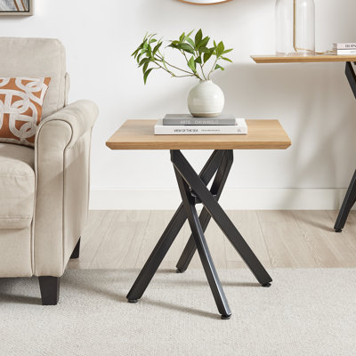 Lenworth Cross Legs End Table