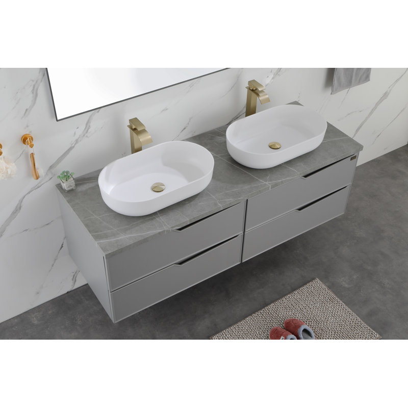 Meuble-lavabo pour salle de bain, Blanc