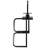 Black Steel Pickup Tailgate Ladder, Foldable Universal Truck Bed Access Step, Multi-functional For Climbing And Cargo Fixing