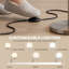 HOMCOM Floor Lamp with 3 Colour Temperatures, Modern Standing Lamp, Silver