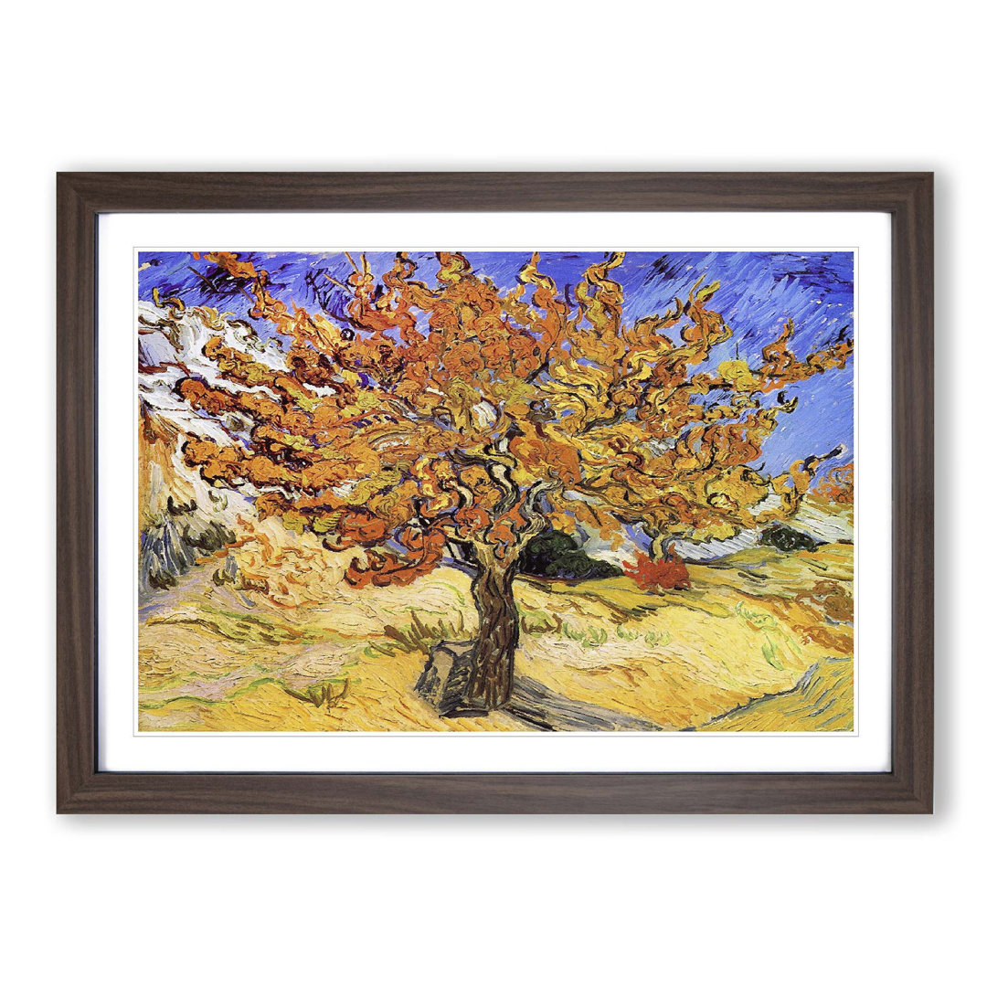 Mulberry tree by Vincent Van Gogh - Framed Print