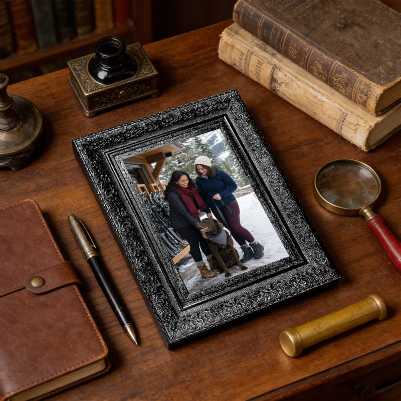8" x 10" Black 3 PCS Tabletop Picture Frame for Desk Decor