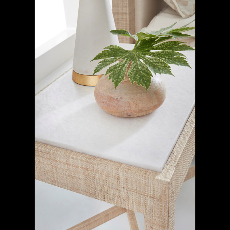 Table de chevet en raphia Palmetto