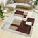 Viva Modern Geometric Printed Area Rug - Extra Luxurious, High Thick Pile, Non-Shedding Polypropylene Living Room Area Rug