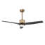 52 In. 3 Solid Wood Blades Indoor Ceiling Fan With Led Light-1040595658