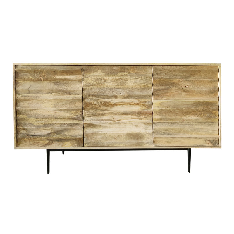 Sandyville 147cm Solid Wood Sideboard, Natural
