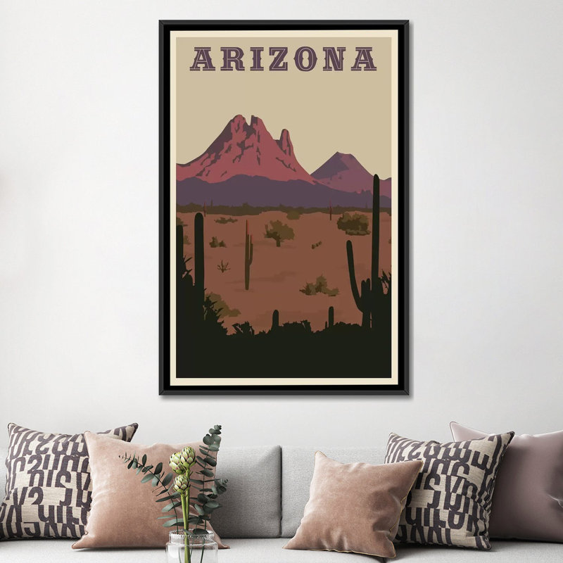 « steve thomas arizona », impression sur toile tendue, H 40 po x l 26 po x P 0,75 po, Pas de tapis, Toile tendue