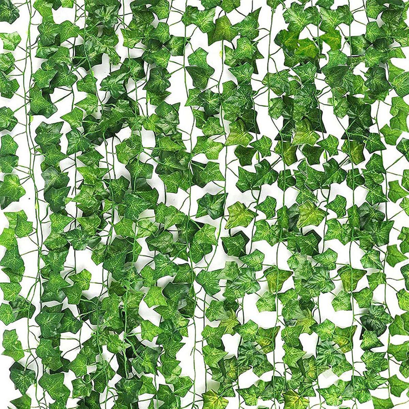 12 pièces de lierre artificiel