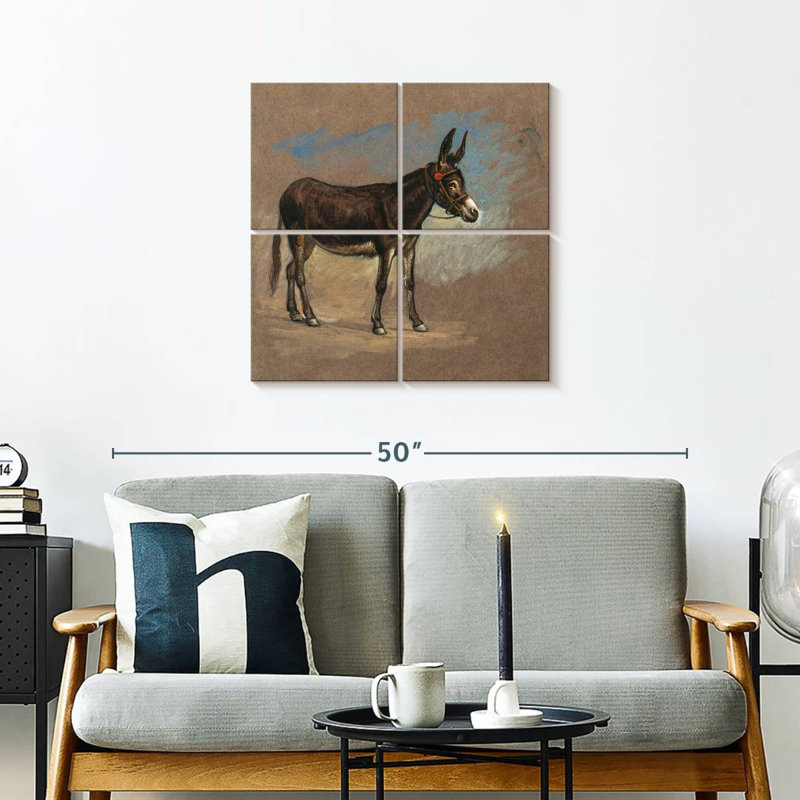 Brampt Study. A Mule, 26" H x 26" W