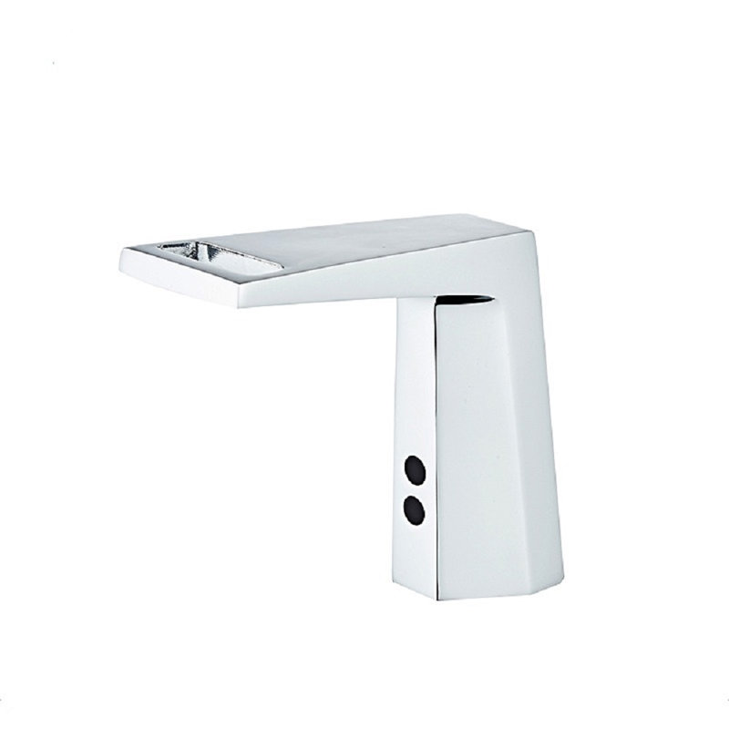 BathSelect Melun Chrome Finish Commercial Automatic Touchless Sensor Faucet – Deck Mount, Infrared Motion-Activated, ADA Compliant, Water-Saving Design