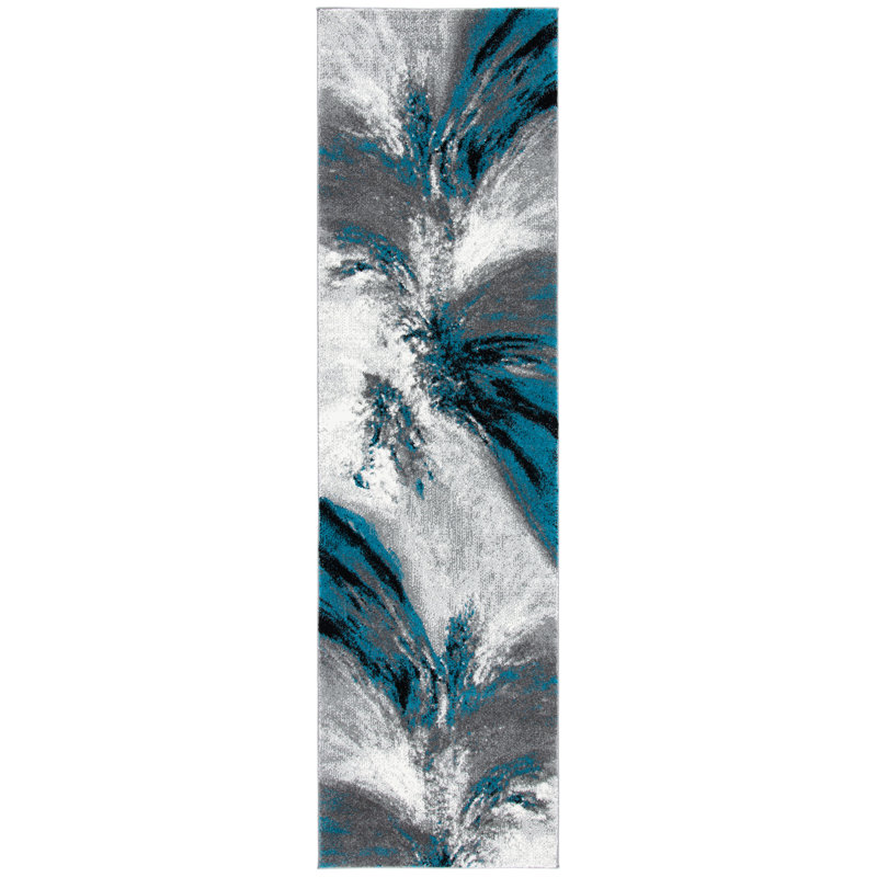 Donnovan Performance Abstract Rug, Runner 2'3" x 8'