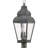 10 Inch 3 Light Post Lantern Pendant with Clear Water Glass - Outdoor Lighting Fixture.-101230972