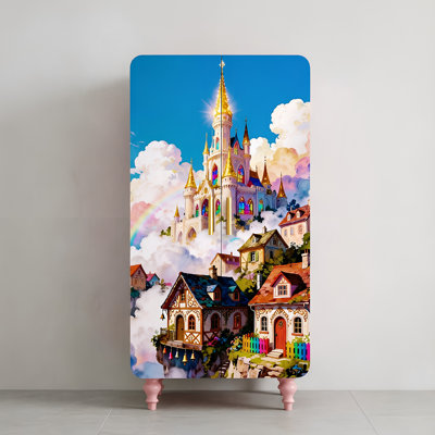 Garde-robe indépendante à portes françaises double