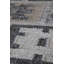 Tapis unique gris / beige / argent 9 pi 1 po x 12 pi Scandinavian
