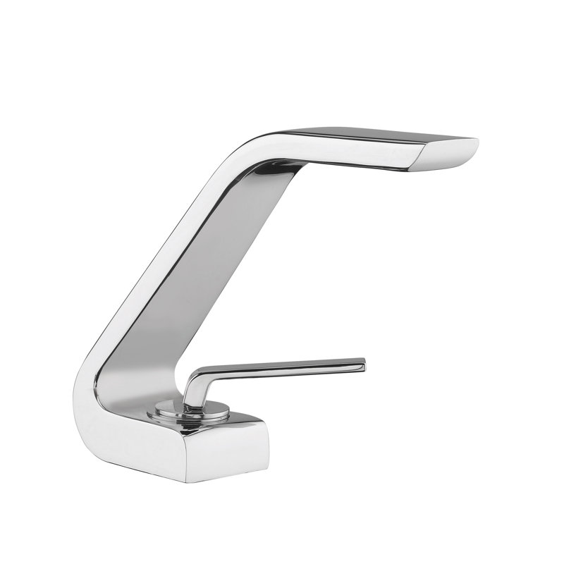 Robinet de salle de bain monotrou avec drain Wolo, Chrome poli