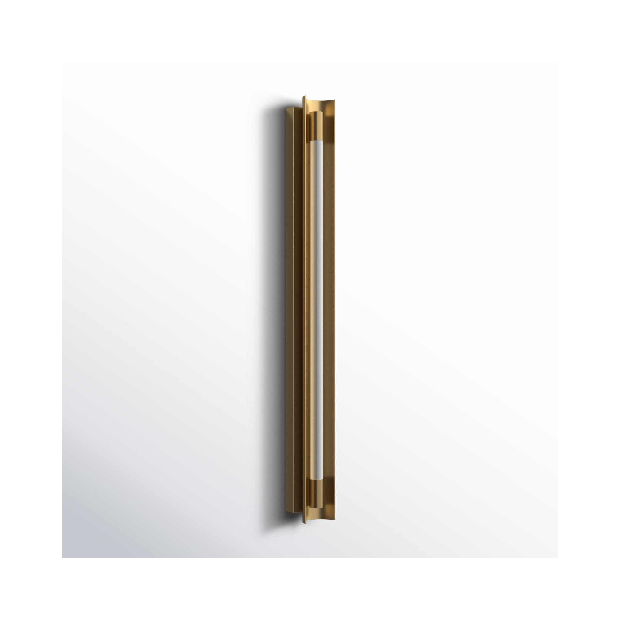 Marine Single Dimmable LED Bath Bar, Burnished Brass