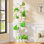 Support pour plante d'intérieur en métal à 7 niveaux avec lumières de culture, grand support de fleurs en forme de S