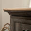 Support autoportant rustique brun rustique avec tablettes réglables, armoire en bois d'ingénierie pour le salon principal, support de 29,93 po de profondeur, tablettes polyvalentes