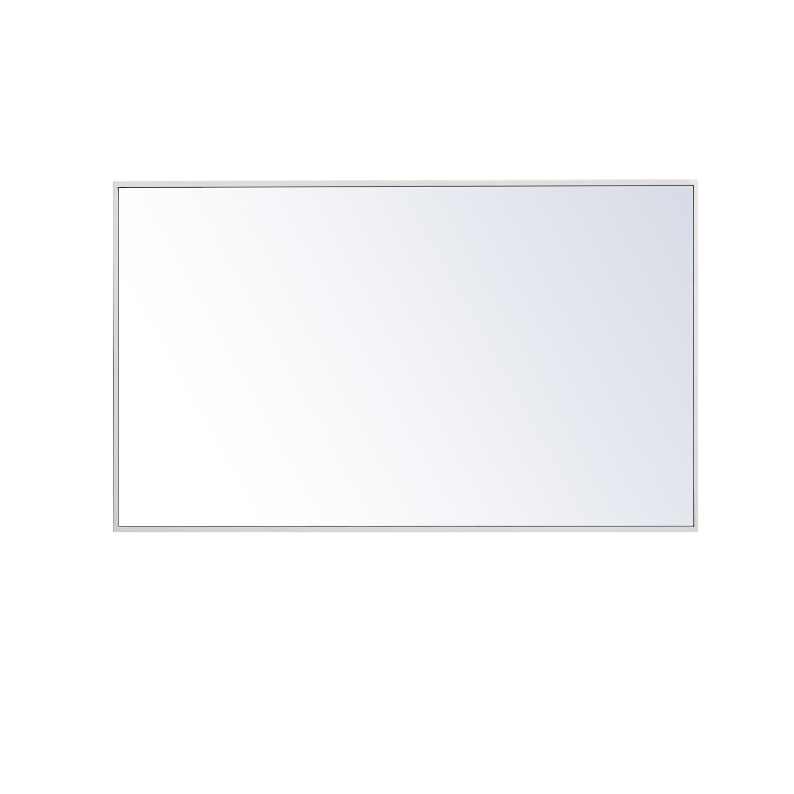 Sabine Metal Rectangle Wall Mirror, 40" x 24", White