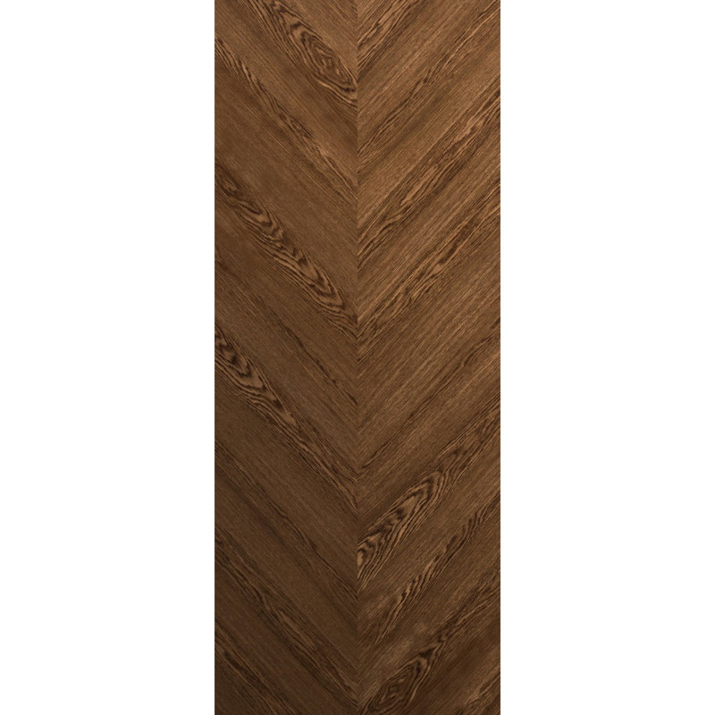 Panneau de porte à dalle | Ego 5005 | Portes en placage de bois | Pochette coulissante à poche, Chêne cognac, 30 po x 84 po