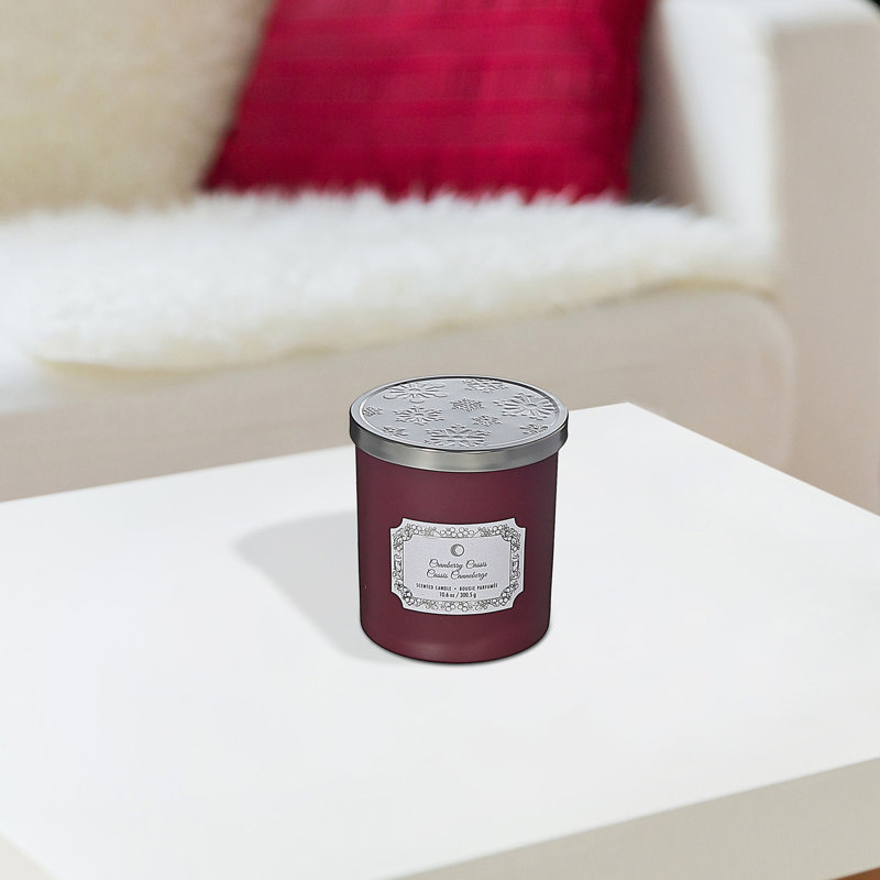Bougie de Noël canneberge 10,5 oz, canneberge et cassis