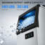 Machine à glaçons commerciale autoportante 13,78 po en argent avec certification ETL, double alimentation en eau, 140 lb La production quotidienne de glace et 30 lb Rangement de glace