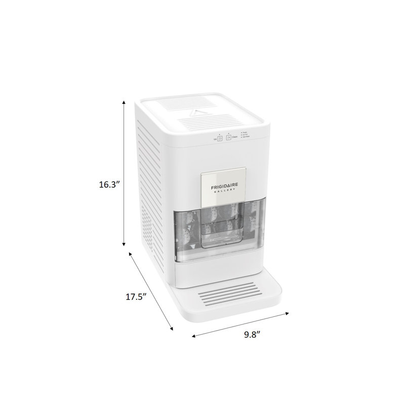 Frigidaire Countertop Artisanal Sphere Ice Machine, Transparent Window, Gourmet Ice Maker, 84 Spheres per Day Capacity, Auto Self-Cleaning Ice Making Machine, White