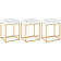 Romigh Upholstered Counter Stool with Metal Frame (Set of 3)