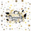 Elegant with Metalic Snowflakes Christmas Wall Sticker-1797349134