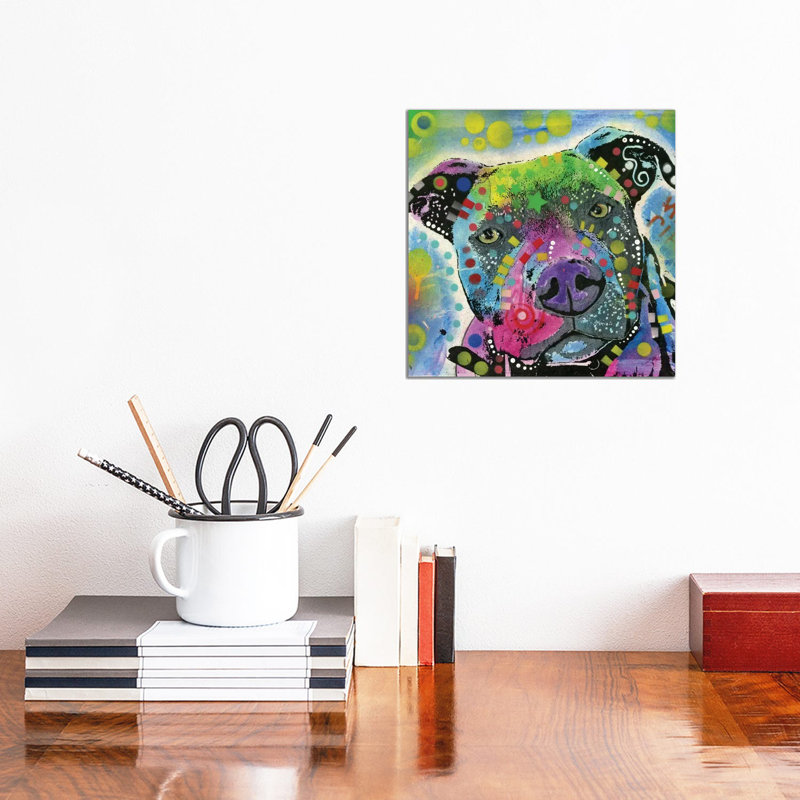 Pit Bull III by Dean Russo - Wrapped Canvas Print, 30.48 cm H x 30.48 cm W