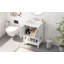 Meuble-lavabo blanc 24 po avec comptoir d'évier