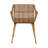 Hand-woven Rattan and Metal Arm Chair